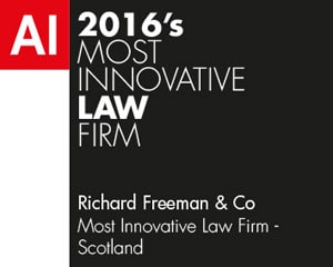 Award for most Innovative Law Firm in Scotland